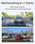 BlackVue SAFY9 2CH 256GB Dashcam - 4K+1080P Dash Cam Front and Rear, HDR Front, AI Night Vision, SD Card Included, Wi-Fi, GPS, 24-Hour Parking Guard, LCD Display