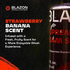BLAZON Supreme Foam Soap (XL 32 oz) Insanely Foamy Streak-Free Car Wash Soap for Max Cleaning Power- Foam Cannon, Gun, or Bucket Wash- Cars, Trucks, RVs, Boats, More– Strawberry Banana Scent