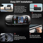 4K+2.5K Dash Cam Front and Rear,GPS,5.8G WiFi, Free 64GB Card Included,Dash Camera for Cars,2-Channel Car Camera,3.16'' IPS Screen,G-Sensor,24H Parking Monitor,Max 256GB