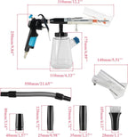 3IN1 Car Cleaning Kit, High Pressure Foam Cleaning Gun, Extractor Vacuum Set, Multi-Purpose Cleaning Gun Detachable Sprinkler Head for Automotive Detailing, Carpet, Upholstery, Surface Cleaning
