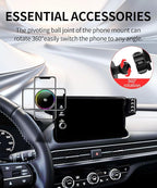 Qi2.2 25W Magnetic Car Mount Charger for Honda HR-V HRV 2023-2026 / CR-V CRV 2023 2024 2025 2026 Accessories, for Fast Charging Cell Phone Holder 7/9 Inch Screen Fixed Clip with Cooling Fan
