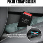 2026 New Car Seat Gap Filler 2 Pack,Leather Seat Gap Filler Strip with Fix Strap to Avoid Items from Falling,Universal Car Seats Gaps Plug Cars Interior Accessories (Grayish Green)