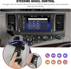 Car Radio Stereo for Toyota Sienna 2011-2014 Without JBL Sound System, Support Wireless Carplay/Android Auto/Mirrorlink, 9 Inch QLED Touchscreen with Bluetooth,FM Radio,DSP