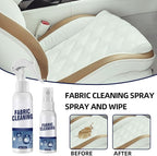 5 Seconds Car Stain Remover, Car Stain Remover, Interior Fabric Leather Cleaning, Car Seat Upholstery Strong Stain Remover, Foam Cleaner Spray for Car (30ml)