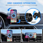 Car Phone Holder Fit for BMW X5 2019-2023/X6 2020-2023/X7 2019-2022 Accessories 12.3-Inch Screen Fixed Clip, Phone Mount Compatible with MagSafe Hands-Free 360°Rotation Automobile Cradles