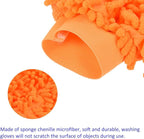 M METERXITY Microfiber Wash Mitt - Chenille Reusable Gloves for Cleaning, Scratch-Free, Apply to Kitchen House Cleaning