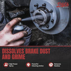 Doc’s Brake Parts Cleaner, Non-Chlorinated – Fast-Drying Brake Cleaner | Removes Brake Dust, Grease, Oil & Brake Fluid | Residue-Free Formula – 1-Pack (14 oz)