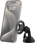 Scosche SMS2WD MagicMount MagSafe Suction Cup Phone Mount for Car Windshield/Dashboard Cell Phone Holder Compatible with Popsocket, Magnetic Stand Compatible with iPhone 17/16/15/14/13/12 & Android
