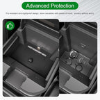 Center Console Safe Vault Compatible with 2023-2026 Chevy Silverado GMC Sierra 1500 Modified 2022 Model Console Safe Organizer Lock Box Replacement for 2022-2026 Chevy Silverado Accessories