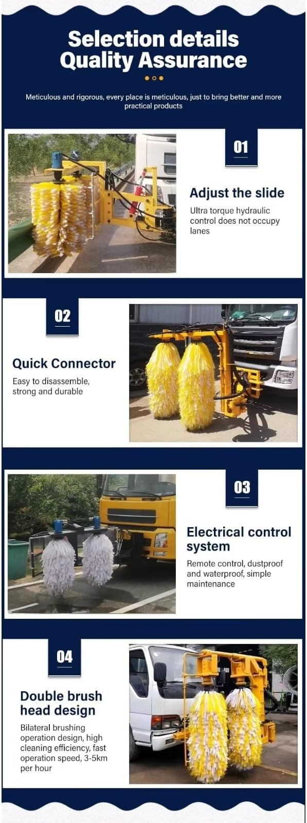 Guardrail Cleaning Truck with High Pressure Spray and Nylon Brushes, Efficient Road Fence Washing Equipment for Highway Maintenance and City Cleaning