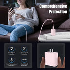 3Pack USB C Charger for Samsung Galaxy S24 Ultra, Super Quite Fast Charging Type C Block with 6FT C to C Cord for Samsung Galaxy Tab S9 S8 S23 Ultra S22 Ultra S23 S22 S21 Note 10 Plus 20,Pink