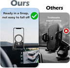 Car Phone Holder for 2025 2026 KIA Carnival/Carnival EV Accessories Apply to 12.3 Inch Touch Screen Fixed Clip Magnetic Cell Phone Mount Hands-Free 360 Degree Rotation