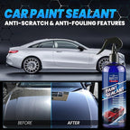 Paint Sealant Spray Quick Effect Coating Agent for High Gloss Shine & Protection All-in-One Waterless Wash Wax Hydrophobic Polish for Cars Motorcycle Trucks & RVs with Microfiber Towel 10oz/300ml