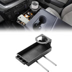 JOYTUTUS Aluminum Car Front Center Seat Headrest Organizer Compatible With 2011-2026 F150 F250 F350 F450 F550 F650 Jump Seat Console, Truck Center Console Cup Holder Coin Organizer Storage Accessories