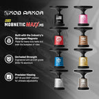 Mob Armor MobNetic Maxx MS - Customized MagSafe Compatible Magnetic Phone Holder for Car, Personalized Phone Mount Made w/Heavy Duty Aluminum Metal, Works w/iPhones & Androids - Gun Metal