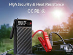 Pelsee 3500A Jump Starter with Air Compressor, 20000mAh Portable Car Battery Jump Starter, 45W Fast Charge, 12V Battery Pack(10L Gas 8L Diesel Engine)with Tire Pressure Monitor, Light,Jumper Cables,E1