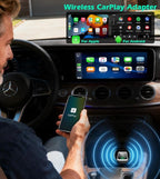 KAIY Wireless Carplay Adapter for iPhone & Android Auto, Convert Wired to Wireless Apple CarPlay Adapter, Car Play USB C USB A Dongle Plug & Play No Delay Stable Connection for iOS 10+, Android 11+