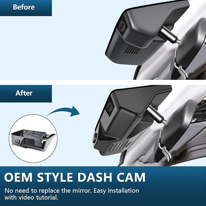 Mangoal Front 4K & Rear 1080p Dash Cam for Honda Pilot 2016-2022 Gen 3 YF5/6, Passport 2019-2025 Gen3 YF7/8, Ridgeline 2017-2026 Gen2 YK2/3(Model B), OEM Look, UHD 2160P Video, WiFi & App, GPS, 128GB