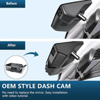 Mangoal Front 4K & Rear 1080p Dash Cam for Honda Pilot 2016-2022 Gen 3 YF5/6, Passport 2019-2025 Gen3 YF7/8, Ridgeline 2017-2026 Gen2 YK2/3(Model B), OEM Look, UHD 2160P Video, WiFi & App, GPS, 128GB