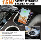 Wireless Car Charger for Toyota Sienna 2021-2023, 15W Fast Charging Phone Charger Holder for 4th Gen Toyota Sienna Accessory with 27W USB-A & Type-C for iPhone 14 13 12 Mini Pro Max 11 XS X