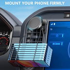 Surfcabin CNC Magnetic Truck Air Vent Phone Holder, Metal Phone Mount Cradles for F150, Compatible with Ford F150 2021-2026 & Super Duty F250 F350 F450 2021-2025 and Most Cellphones