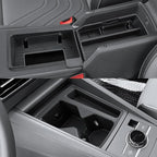 2025-2026 Tiguan Center Console Organizer for 2025 2026 VW Tiguan Armrest Insert Tray+Center Console Tray+TPE Console Cup Holder Middle Console Armrest Storage Box 2026 Tiguan Accessories