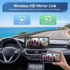 Wireless CarPlay Screen 8.1" Portable Car Stereo with CarPlay iOS & Android Auto 2K Dash Cam 1080P Backup Camera Bluetooth Voice Control GPS Compatible with Most Cars Trucks SUVs Vans