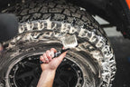 Detail Factory - ProGrip Tire Brush - Ergonomic ProGrip Handle, Stiff Synthetic Bristles, Ergonomic Design, Clean Your Tires with Ease - Octane Ectoplasm