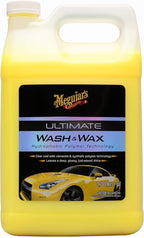 Meguiar's Car Wash Bundle - 1 Gallon Ultimate Wash & Wax, Car Wash Soap with Additional Wax Protection and Microfiber Mitt, Premium Car Wash Mitt - The Perfect Car Wash Kit