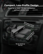 Qi2 15W Wireless Car Charger CD Mount for MagSafe - Magnetic Wireless Charger - Built in on/Off Switch for Charging - Fast Charging & Compatible with iPhone 17 16 15 14 13 12 Series