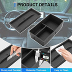 SXCY [Double-layer for 2023-2025 2026 Lexus RX350 Center Console Organizer 2024 2025 2026 RX350 RX Hybrid RX 350h/ RX 500h Accessories [Soft Silicone] Center Console Tray Middle Console Organizer