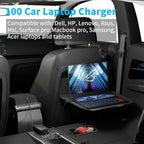 100W USB C Laptop Car Charger for Dell Latitude/Dell XPS, Lenovo Thinkpad/Yoga/IdeaPad, MacBook Pro/Air, HP Spectre/Elitebook, LG Gram, Samsung Acer Asus Chromebook Charger