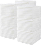 CARTMAN 14 x 14 Inch, 90 Pack, 280GSM Microfiber Cleaning Cloths, Non-Abrasive, Reusable and Washable, All Purpose Cleaning Towels for Household, Car Washing, Drying & Auto Detailing, White