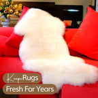 WaySoft Sheepskin Rug Brush with Premium Natural Beech Wood Handle, Restores Softness & Fluff, Gently Removes Dirt, Ideal for Sheepskin Rug Care, Includes Hanging Leather Strap for Easy Storage