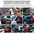 Car Cleaning Tools Kit, 26 Pcs Car Detailing Brush Set, Auto Detailing Drill Brush Set for Cleaning Automobile Interior, Exterior, Wheels, Dashboard, Leather, Air Vents