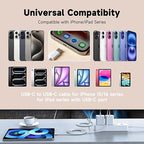 CYQAPC 10FT 30W USB Type C Fast Wall Charger Block for iPhone 16e 16 15 Pro Max, AirPods 4 4th Wall Plug Cube Brick iPad Pro 13/12.9 in, iPad Air 13 iPad 10th Generation,USB C to USB C Charging Cable