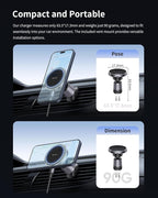 mcdodo for Magsafe Car Mount Charger [18 Strong Magnets], for Car air Outlet, 15W Wireless Car Charge, Universal Phone Mount for Car Wireless Charger Fits iPhone 15 14 13 12