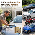 Graphene Ceramic Car Coating Kit, 9H Hardness Auto Coating Spray for Paint Glass Wheels, High Gloss Hydrophobic Protection, Scratch Resistant Shine