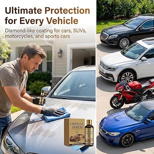 Graphene Ceramic Car Coating Kit, 9H Hardness Auto Coating Spray for Paint Glass Wheels, High Gloss Hydrophobic Protection, Scratch Resistant Shine