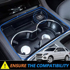 Wireless Car Charger for Mercedes-Benz GLE/GLS/GL/ML 2012-2019, OEM Custom Fit with 27W USB-A & Type-C Wireless Fast Phone Charging Pad for Mercedes-Benz W166 X166 C292 Interior Accessories