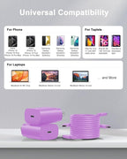 Type C Charger Fast Charging, 2Pack [10FT&6FT] Long USB C Cable with 25W Phone Super Fast Charger Block Compatible with Galaxy S25/S24/Plus/Ultra,iPhone 15/16/17/Air/Plus/Pro Max