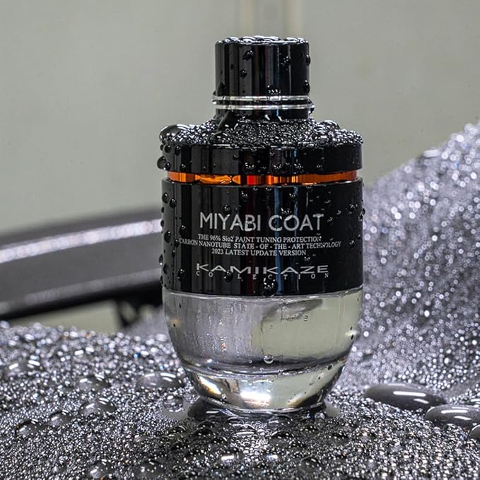 Kamikaze Collection Miyabi Coat 2.0 Ceramic Coating 30ml, Easy to Use Ceramic Coating for Cars, Extremely Durable, Ultra Deep Gloss, Scratch Resistant, Advanced Formula Bonds to Paint