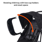 Baby Trend Venture 3-Wheel Stroller Travel System, Dash Black