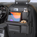 Backseat Car Organizer, Seat Organizer with 5 Storage Pockets for Travel, Black A