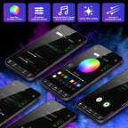 AMKI Dual Color 20W Twinkle Starlight Headliner Kit Mixed 860pcs*9.8ft Cables+ RGB Meteor Shooting Star Fiber Optic Light Sound Activated APP/Remote Control for Car Roof Home Ceiling