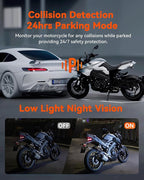 Vantrue F1 Motorcycle 4K Dash Cam Front and Rear, 4K + 1080P Motorcycle Camera, Full Body IP67 Waterproof, GPS Wi-Fi, 160° Wide Angle, Wired Remote, Night Vision, G-Sensor, Parking Mode, Support 512GB
