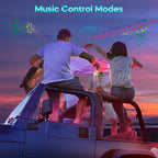 Winzwon Led Lights for Car Accessories Interior, Gifts for Mothers Day Him Her Men Women Teen Boys Girls, APP Control with USB Port Color Change Lights for Truck Decor