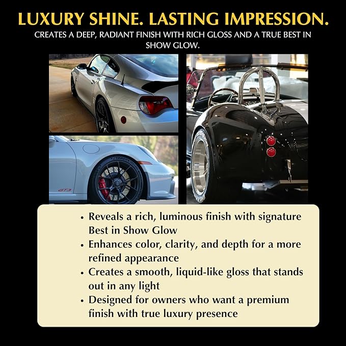 Odysseus Cornwall's BUFF OFF Ultra-Premium Concours Hard Wax – Hydrophobic Water Beading, High-Gloss Shine & Long-Lasting Paint Protection – Ceramic Coating Alternative – 4 oz Covers 20+ Cars