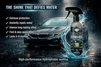 Diamond Hydro-Seal Ceramic Coating Concentrate (Makes 84 fl oz) – Professional Hydrophobic Paint Protection & High Gloss Shine – 6-Month SiO2 Water Repellent for Cars, Glass & Leather