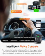 Vantrue N2X 2.7K Dash Cam Front and Inside, 5G WiFi Dual Dash Camera for Car with HDR IR Night Vision, STARVIS 2, GPS, 2.5K/60FPS, G-Sensor, 24/7 Parking Mode, Voice Control (Renewed)
